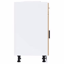 vidaXL Oven CabinetÂ Kitchen Cabinet Oven Unit Oven Base Unit Engineered Wood - high gloss white, 1 pcs - Additional view 5