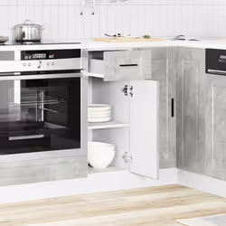 vidaXL Kitchen Base CabinetÂ Porto Concrete Grey Engineered Wood