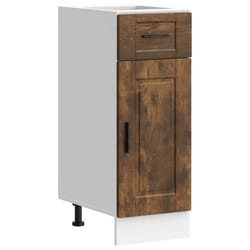 vidaXL Kitchen Base CabinetÂ Porto Smoked Oak Engineered Wood sink base cabinet