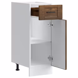 vidaXL Kitchen Base CabinetÂ Porto Smoked Oak Engineered Wood sink base cabinet - Additional view 4