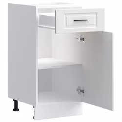 40 cm) vidaXL Oven CabinetÂ Kitchen Cabinet Oven Unit Oven Base Unit Engineered Wood - kitchen base cabinet (1 door 1 drawer - Additional view 4