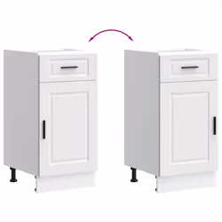 40 cm) vidaXL Oven CabinetÂ Kitchen Cabinet Oven Unit Oven Base Unit Engineered Wood - kitchen base cabinet (1 door 1 drawer - Additional view 7