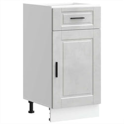 vidaXL Oven CabinetÂ Kitchen Cabinet Oven Unit Oven Base Unit Engineered Wood - concrete grey, 1 pcs