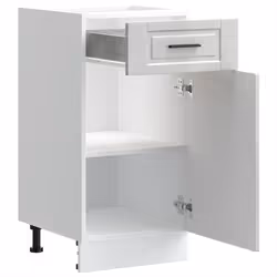vidaXL Oven CabinetÂ Kitchen Cabinet Oven Unit Oven Base Unit Engineered Wood - concrete grey, 1 pcs - Additional view 4