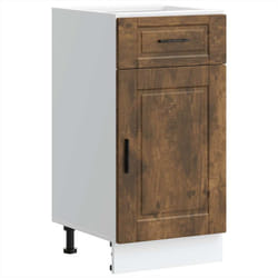 vidaXL Kitchen Base CabinetÂ Porto Smoked Oak Engineered Wood sink base cabinet