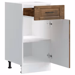 vidaXL Kitchen Base CabinetÂ Porto Smoked Oak Engineered Wood sink base cabinet - Additional view 4