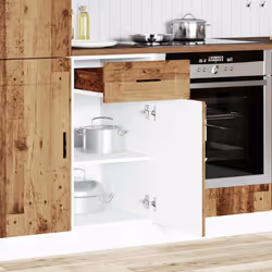 vidaXL Kitchen Base CabinetÂ Porto Old Wood Engineered Wood sink base cabinet