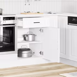 vidaXL Oven CabinetÂ Kitchen Cabinet Oven Unit Oven Base Unit Engineered Wood - kitchen base cabinet 50 cm - Additional view 2