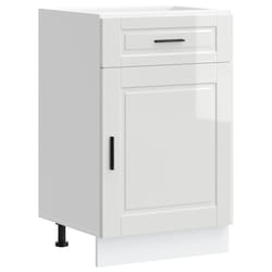 vidaXL Kitchen Base CabinetÂ Porto High Gloss White Engineered Wood