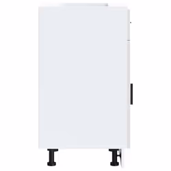 vidaXL Kitchen Base CabinetÂ Porto High Gloss White Engineered Wood - Additional view 5