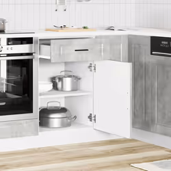 vidaXL Kitchen Base CabinetÂ Porto Concrete Grey Engineered Wood