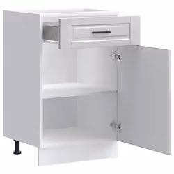 vidaXL Kitchen Base CabinetÂ Porto Concrete Grey Engineered Wood - Additional view 4