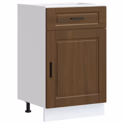 vidaXL Kitchen Base CabinetÂ Porto Brown Oak Engineered Wood sink base cabinet