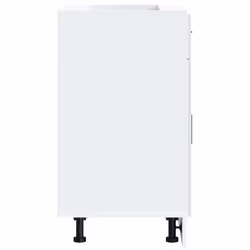 vidaXL Kitchen Base CabinetÂ Porto High Gloss White Engineered Wood - Additional view 5