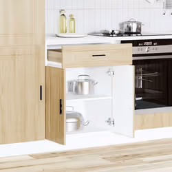 vidaXL Kitchen Base CabinetÂ Porto Sonoma Oak Engineered Wood sink base cabinet