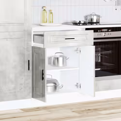 vidaXL Kitchen Base CabinetÂ Porto Concrete Grey Engineered Wood
