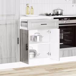 vidaXL Kitchen Base CabinetÂ Porto Grey Sonoma Engineered Wood - Additional view 2