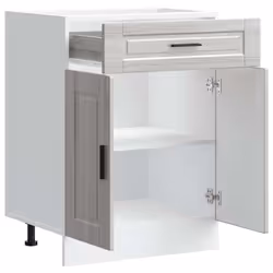 vidaXL Kitchen Base CabinetÂ Porto Grey Sonoma Engineered Wood - Additional view 4