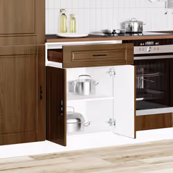 vidaXL Kitchen Base CabinetÂ Porto Brown Oak Engineered Wood sink base cabinet