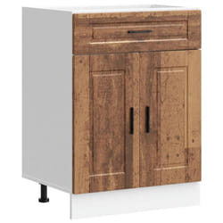 vidaXL Kitchen Base CabinetÂ Porto Old Wood Engineered Wood sink base cabinet