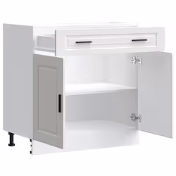 vidaXL Oven CabinetÂ Kitchen Cabinet Oven Unit Oven Base Unit Engineered Wood - kitchen base cabinet 80 cm - Additional view 4