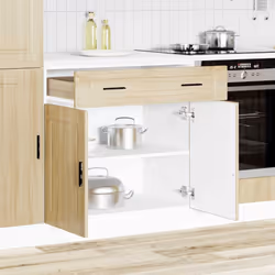 vidaXL Kitchen Base CabinetÂ Porto Sonoma Oak Engineered Wood sink base cabinet