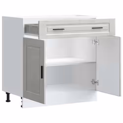 vidaXL Kitchen Base CabinetÂ Porto Concrete Grey Engineered Wood - Additional view 4