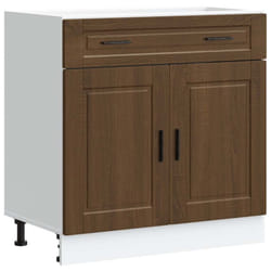 vidaXL Kitchen Base CabinetÂ Porto Brown Oak Engineered Wood sink base cabinet