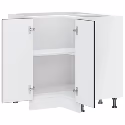 vidaXL Kitchen Corner Base CabinetÂ Porto Black Engineered Wood - Additional view 5