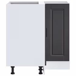 vidaXL Kitchen Corner Base CabinetÂ Porto Black Engineered Wood - Additional view 6