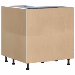 vidaXL Kitchen Corner Base CabinetÂ Porto Black Engineered Wood - Additional view 7