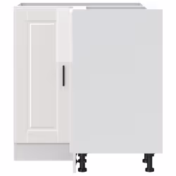 vidaXL Kitchen Corner Base CabinetÂ Porto High Gloss White Engineered Wood - Additional view 4