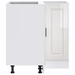 vidaXL Kitchen Corner Base CabinetÂ Porto High Gloss White Engineered Wood - Additional view 6