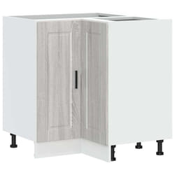 vidaXL Oven CabinetÂ Kitchen Cabinet Oven Unit Oven Base Unit Engineered Wood - grey sonoma, 1 pcs