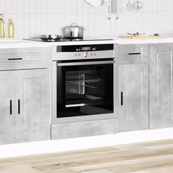 vidaXL Oven CabinetÂ Porto Concrete Grey Engineered Wood oven unit