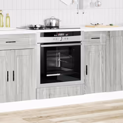 vidaXL Oven CabinetÂ Porto Grey Sonoma Engineered Wood oven unit