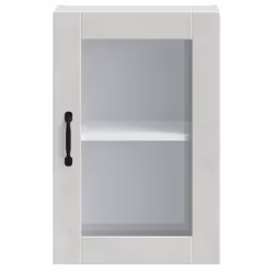 vidaXL Kitchen Wall Cabinet with Glass DoorÂ Porto Concrete Grey - Additional view 5