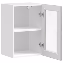 vidaXL Kitchen Wall Cabinet with Glass DoorÂ Porto Concrete Grey - Additional view 6