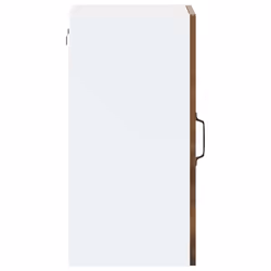 vidaXL Kitchen Wall Cabinet with Glass DoorÂ Porto Smoked Oak kitchen wall unit - Additional view 7