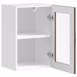 vidaXL Kitchen Wall Cabinet with Glass DoorÂ Porto Brown Oak kitchen wall unit - Additional view 6