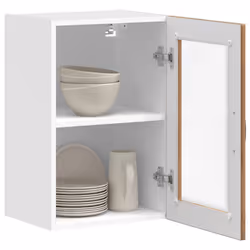 vidaXL Kitchen Wall Cabinet with Glass DoorÂ Porto Old Wood kitchen wall unit - Additional view 4
