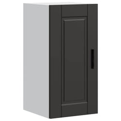 vidaXL Kitchen Wall CabinetÂ Porto Black Engineered Wood kitchen wall unit