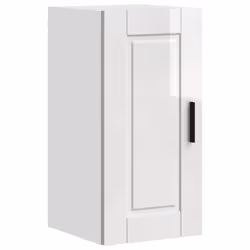 vidaXL Kitchen Wall Cabinet Porto High Gloss White Engineered Wood