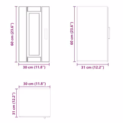 vidaXL Porto Sonoma Oak Kitchen Cabinet in Multilayer Wood - Additional view 2