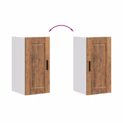 vidaXL Oven CabinetÂ Kitchen Cabinet Oven Unit Oven Base Unit Engineered Wood - old wood, 1 pcs - Additional view 6
