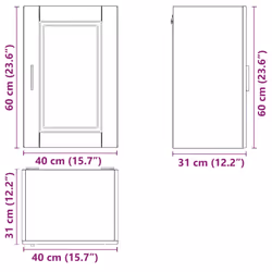 vidaXL Oven CabinetÂ Kitchen Cabinet Oven Unit Oven Base Unit Engineered Wood - wall cabinet 40 cm