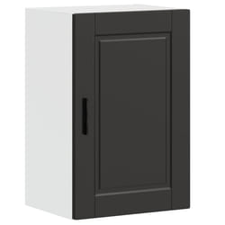 vidaXL Kitchen Wall CabinetÂ Porto Black Engineered Wood kitchen wall unit