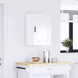 vidaXL Kitchen Wall CabinetÂ Porto High Gloss White Engineered Wood
