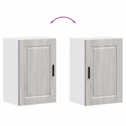vidaXL Kitchen Wall CabinetÂ Porto Grey Sonoma Engineered Wood - Additional view 8