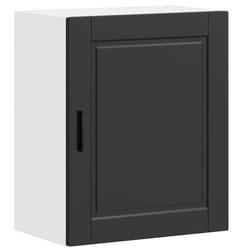 vidaXL Kitchen Wall CabinetÂ Porto Black Engineered Wood kitchen wall unit